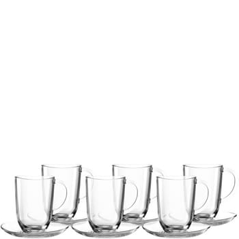 Gläserset NAPOLI 12 tlg. mit Untertassen (3 von 3)