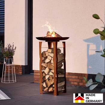 Feuerschale mit Holzlager FRANK