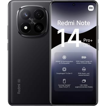 Smartphone Redmi Note 14 Pro+ 5G 8GB/256GB, schwarz
