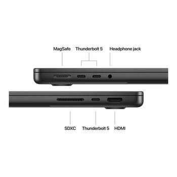 MacBook Pro 14.2", 24GB/512GB SSD, Space Schwarz, MX2H3D/A, M4 Pro Chip (3 von 4)