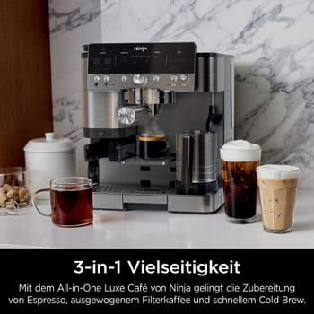 Espresso-Siebträgermaschine Luxe Café Premier, ES601EU, silber (2 von 3)