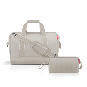 Travel Set 2-tlg, herringbone grey