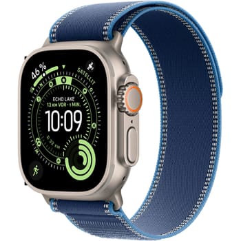 Watch Series Ultra 3 GPS + Cellular 49mm titanium case MEWR4QF/A, Trail Loop Blue S/M, natural