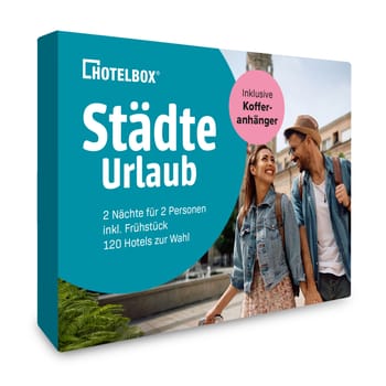 Hotelgutschein Städteurlaub inkl. Kofferanhänger